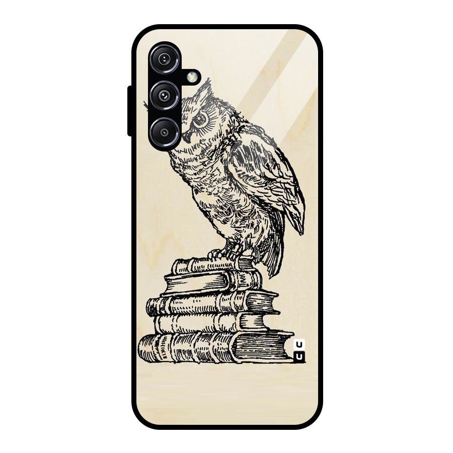 Book Owl Glass Back Case for Galaxy M34 5G