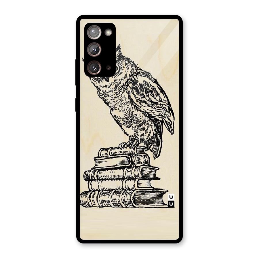 Book Owl Glass Back Case for Galaxy Note 20