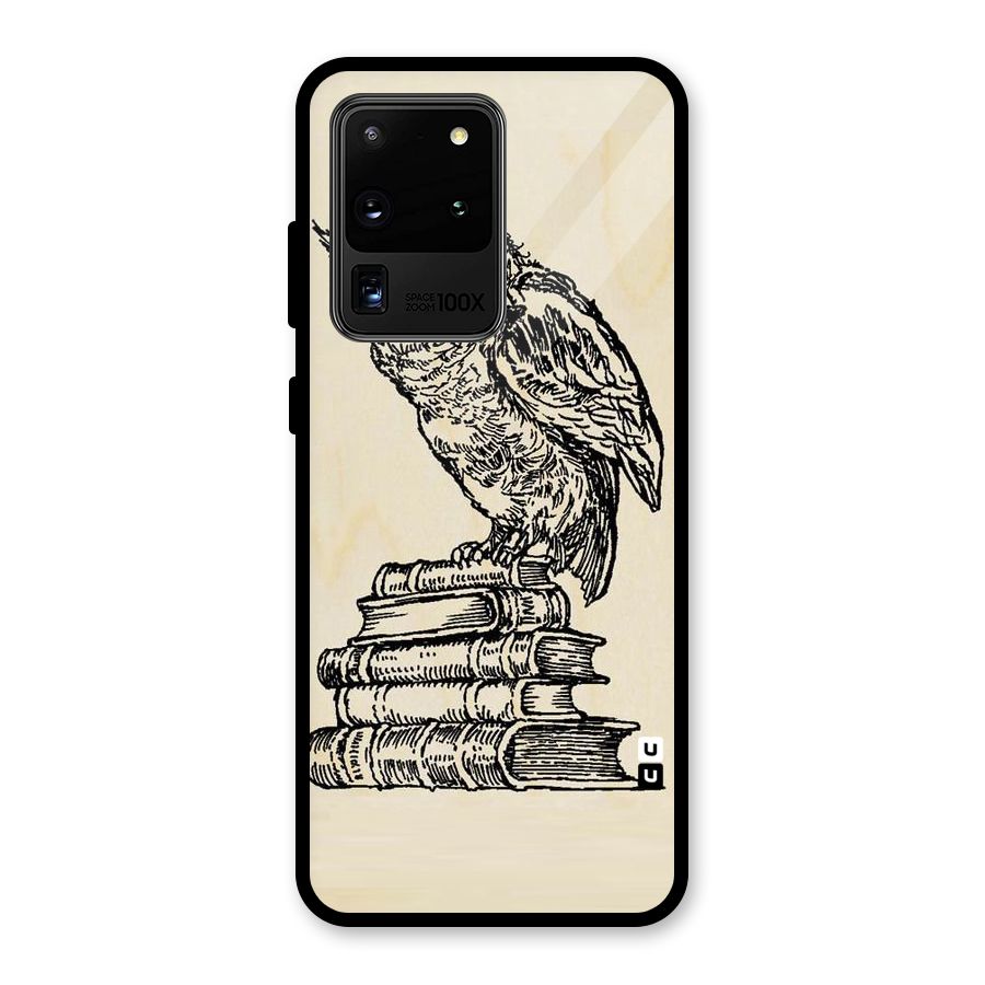 Book Owl Glass Back Case for Galaxy S20 Ultra