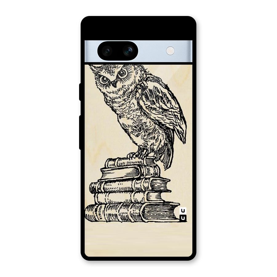 Book Owl Glass Back Case for Google Pixel 7a