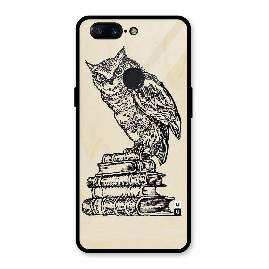 Book Owl Glass Back Case for OnePlus 5T