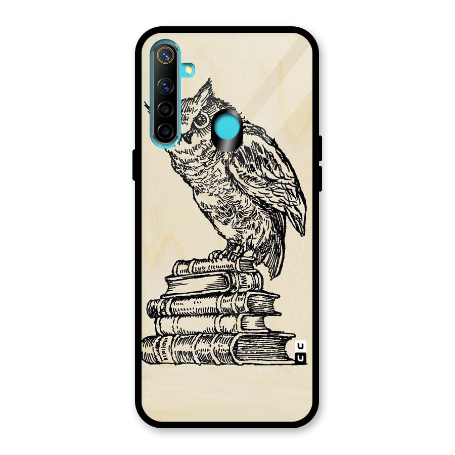 Book Owl Glass Back Case for Realme 5i