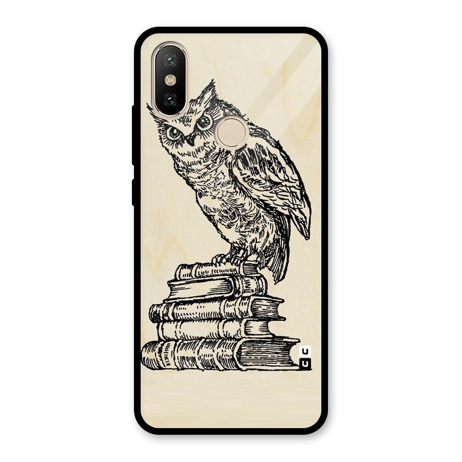 Book Owl Glass Back Case for Redmi A2