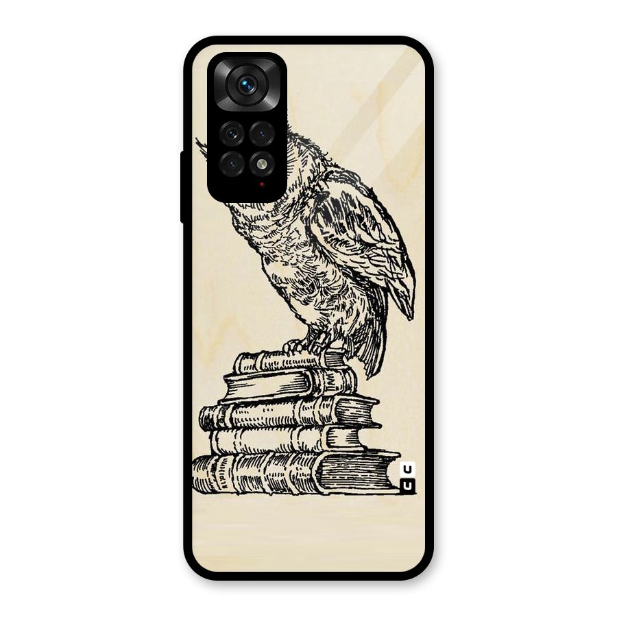Book Owl Glass Back Case for Redmi Note 11S