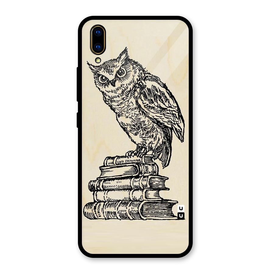 Book Owl Glass Back Case for Vivo V11 Pro