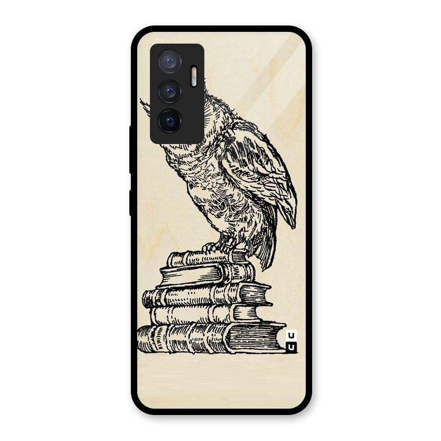 Book Owl Glass Back Case for Vivo V23e