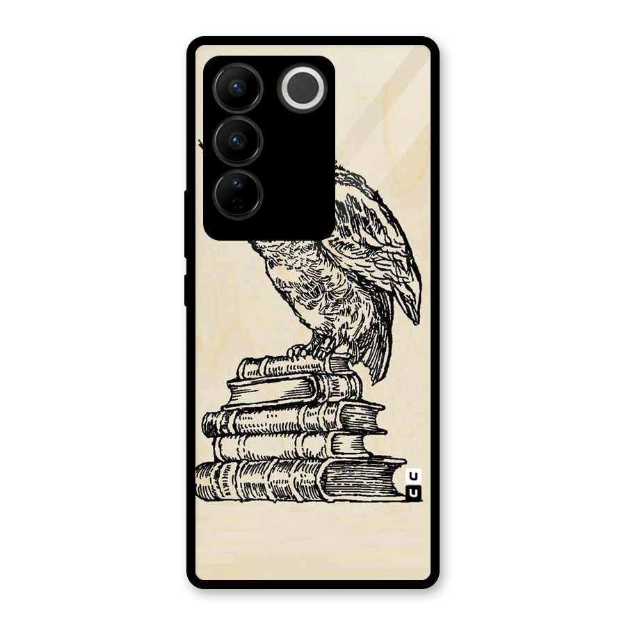 Book Owl Glass Back Case for Vivo V27