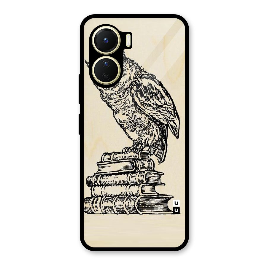 Book Owl Glass Back Case for Vivo Y16