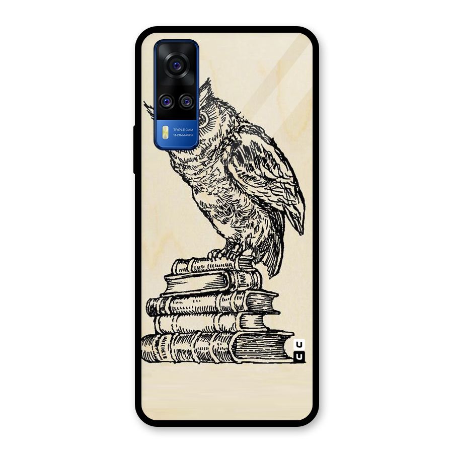 Book Owl Glass Back Case for Vivo Y31