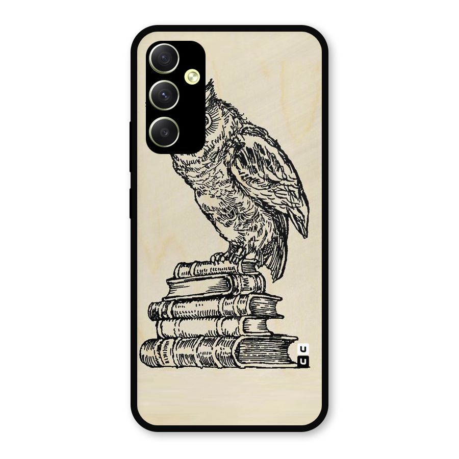 Book Owl Metal Back Case for Galaxy A34