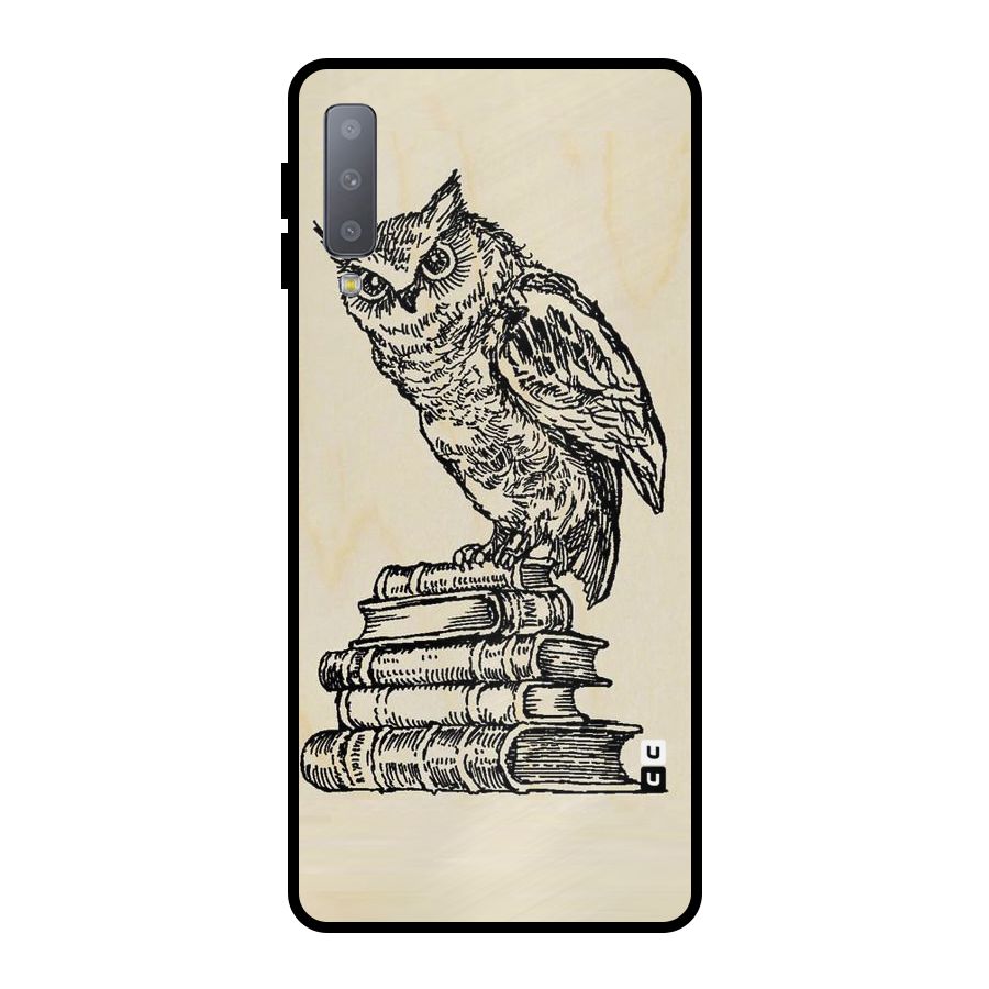 Book Owl Metal Back Case for Galaxy A7 (2018)