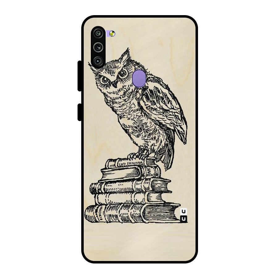 Book Owl Metal Back Case for Galaxy M11