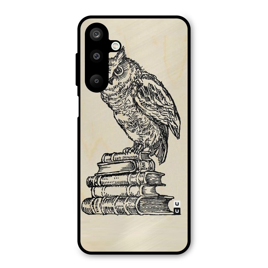 Book Owl Metal Back Case for Galaxy M16