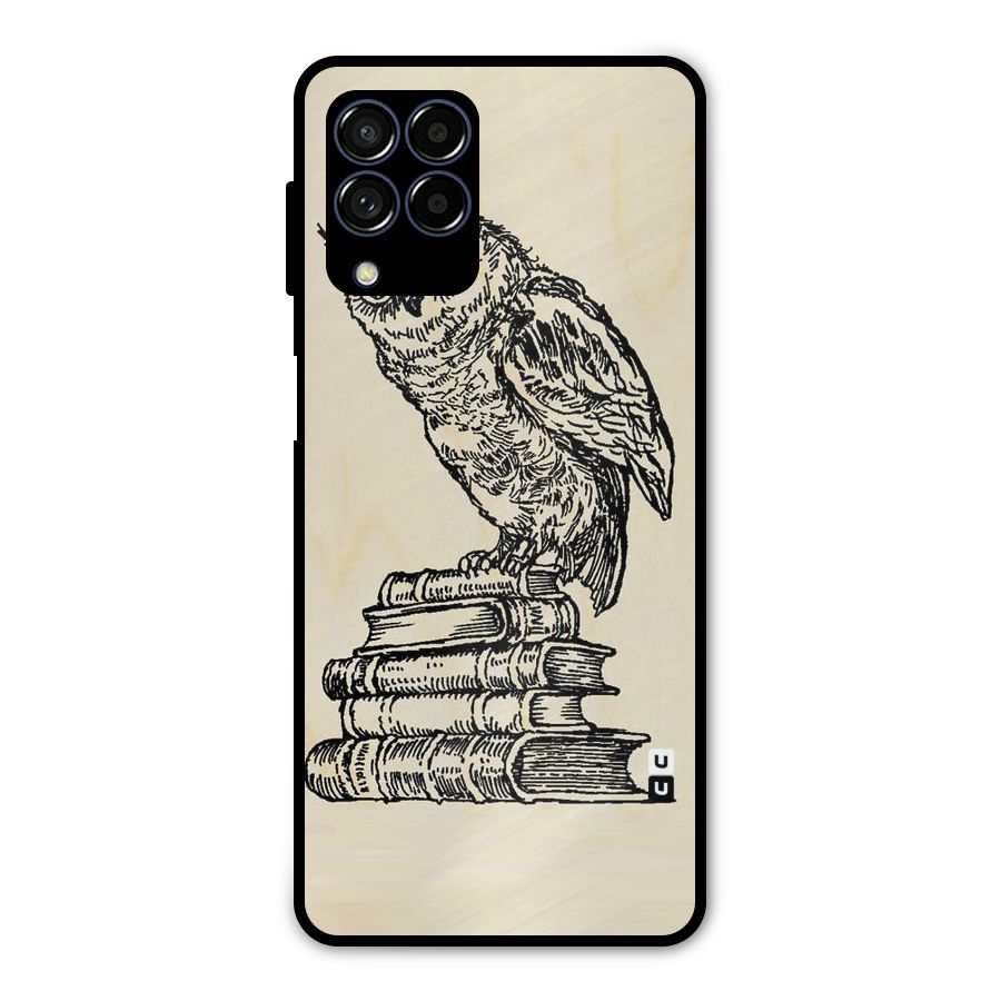 Book Owl Metal Back Case for Galaxy M53 5G