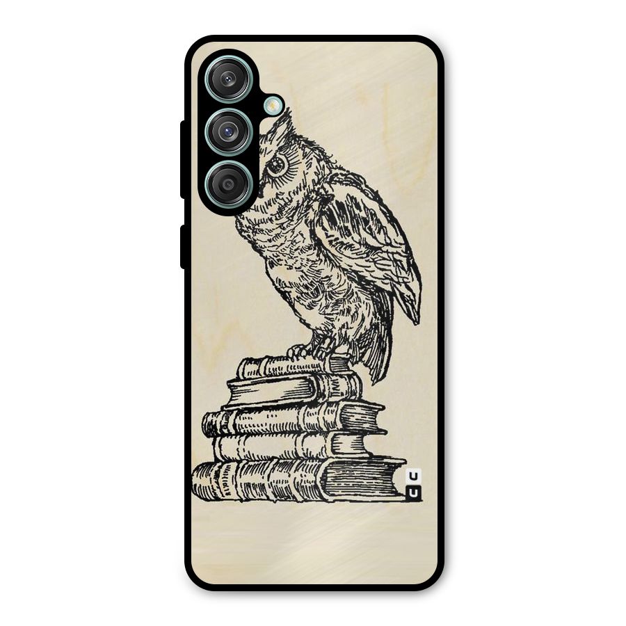 Book Owl Metal Back Case for Galaxy M55 5G