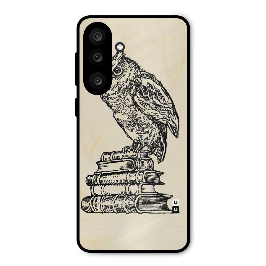 Book Owl Metal Back Case for Galaxy M56