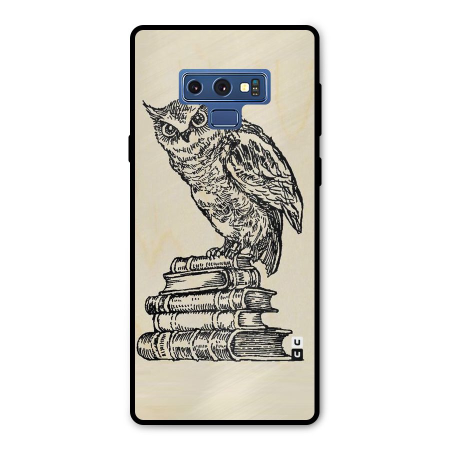 Book Owl Metal Back Case for Galaxy Note 9