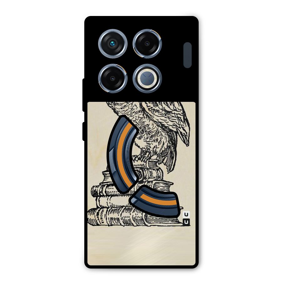 Book Owl Metal Back Case for Infinix GT 20 Pro