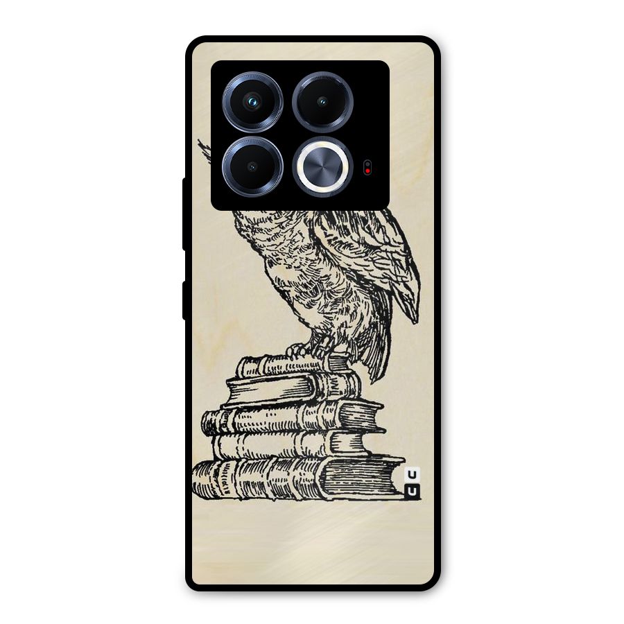 Book Owl Metal Back Case for Infinix Note 40 5G