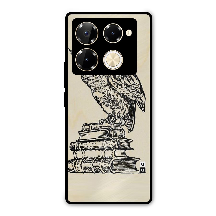 Book Owl Metal Back Case for Infinix Note 40 Pro Plus