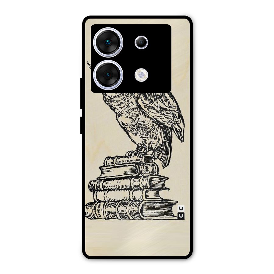 Book Owl Metal Back Case for Infinix Zero 30 5G