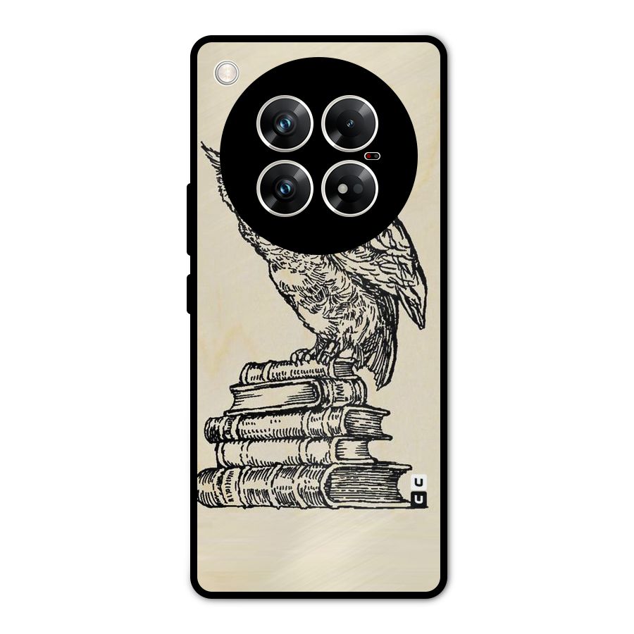 Book Owl Metal Back Case for Infinix Zero 40 5G