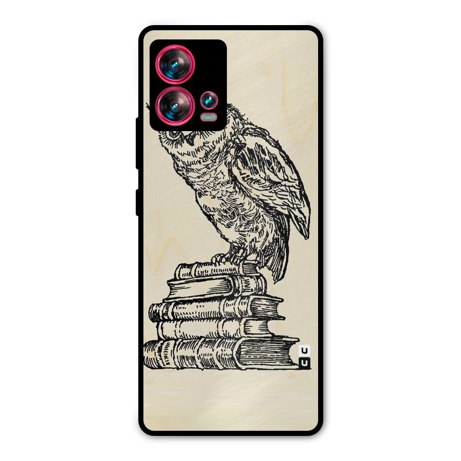 Book Owl Metal Back Case for Motorola Edge 30 Fusion