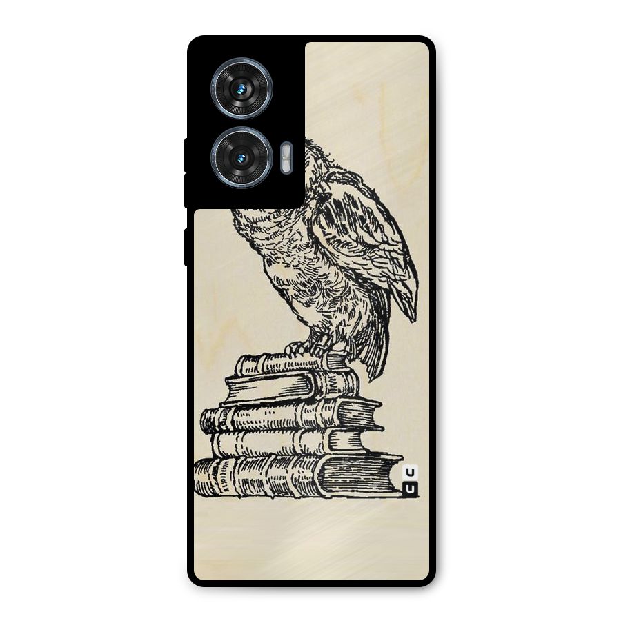 Book Owl Metal Back Case for Motorola Edge 50 Fusion