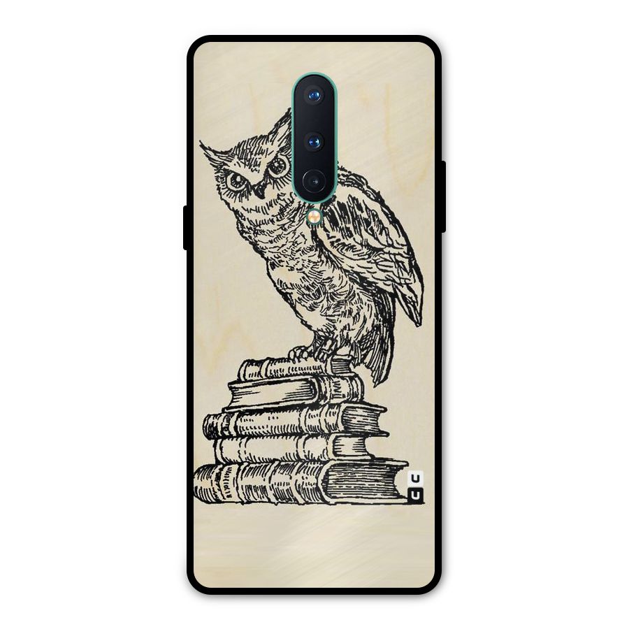 Book Owl Metal Back Case for OnePlus 8