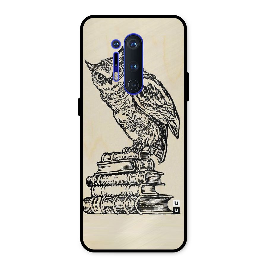 Book Owl Metal Back Case for OnePlus 8 Pro