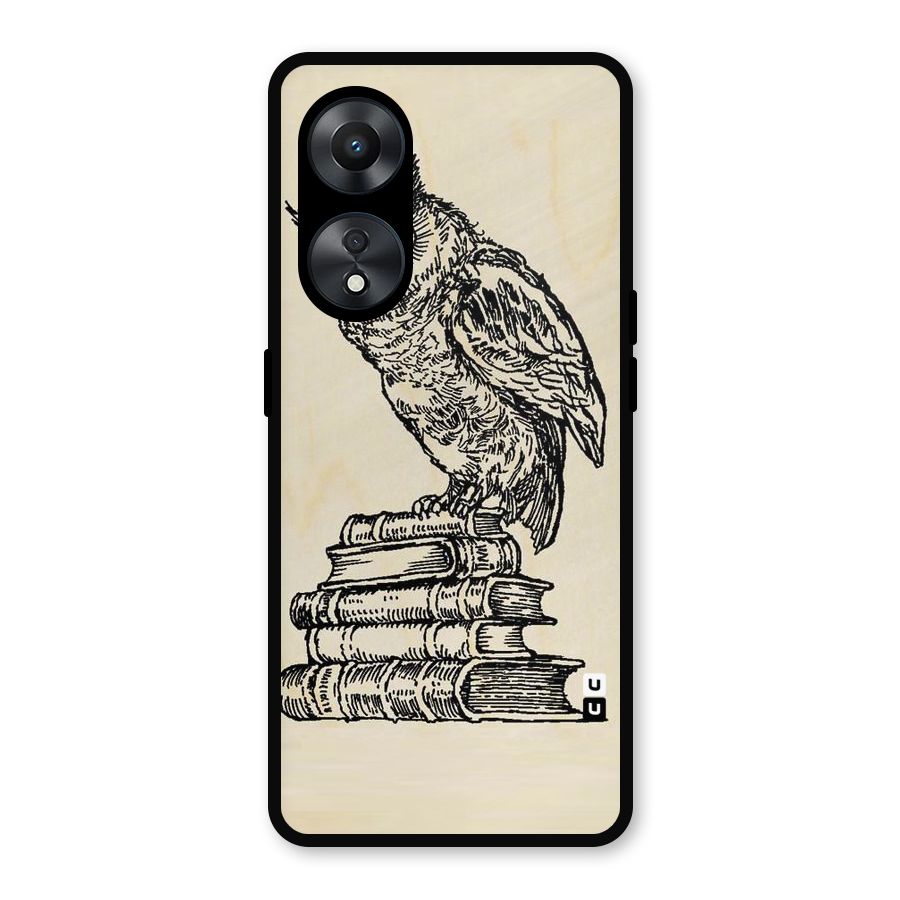 Book Owl Metal Back Case for Oppo A78