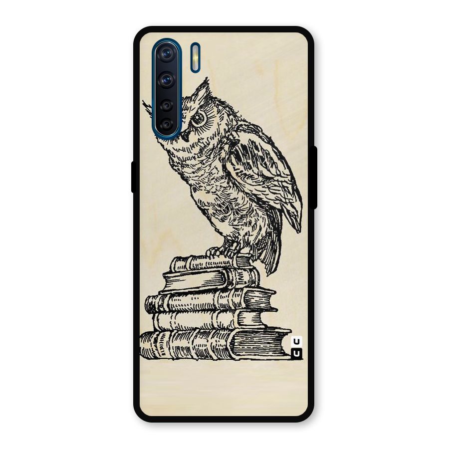 Book Owl Metal Back Case for Oppo F15