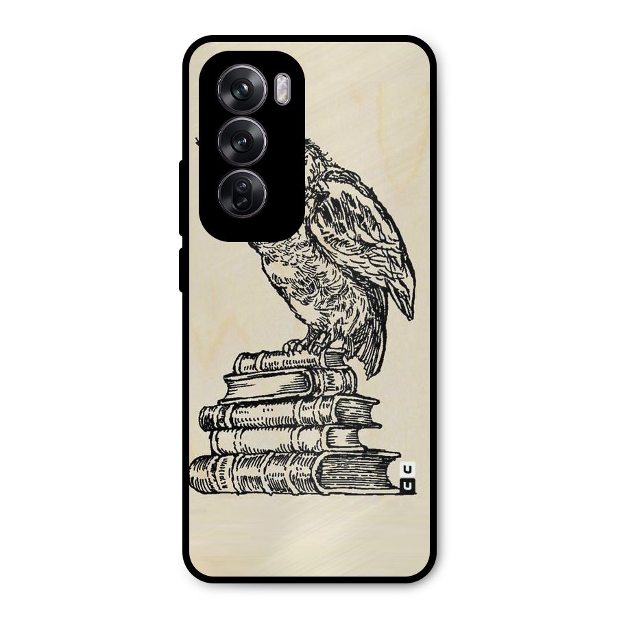 Book Owl Metal Back Case for Oppo Reno12 Pro