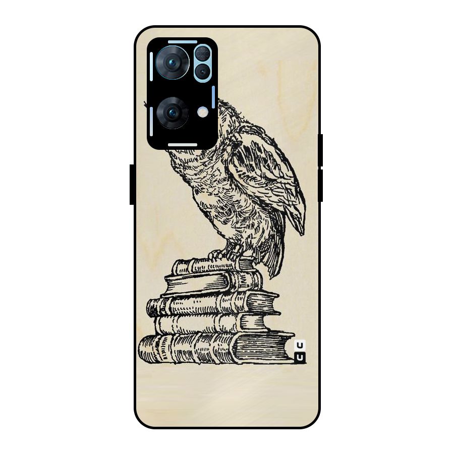 Book Owl Metal Back Case for Oppo Reno7 Pro 5G