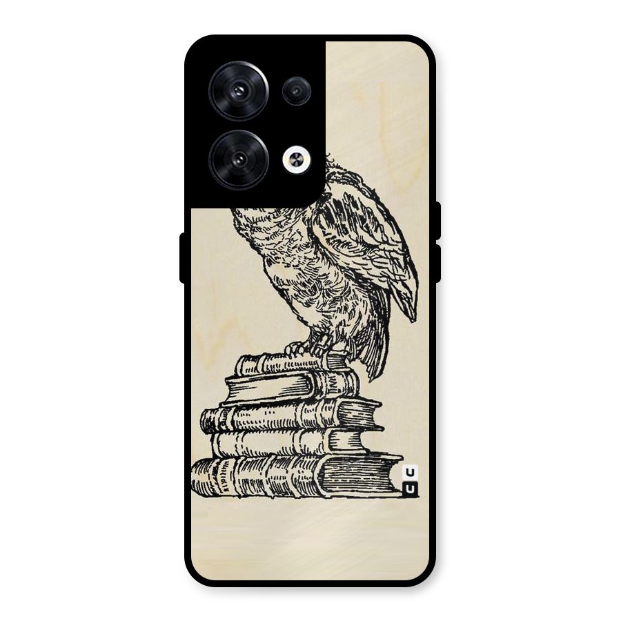 Book Owl Metal Back Case for Oppo Reno8 5G