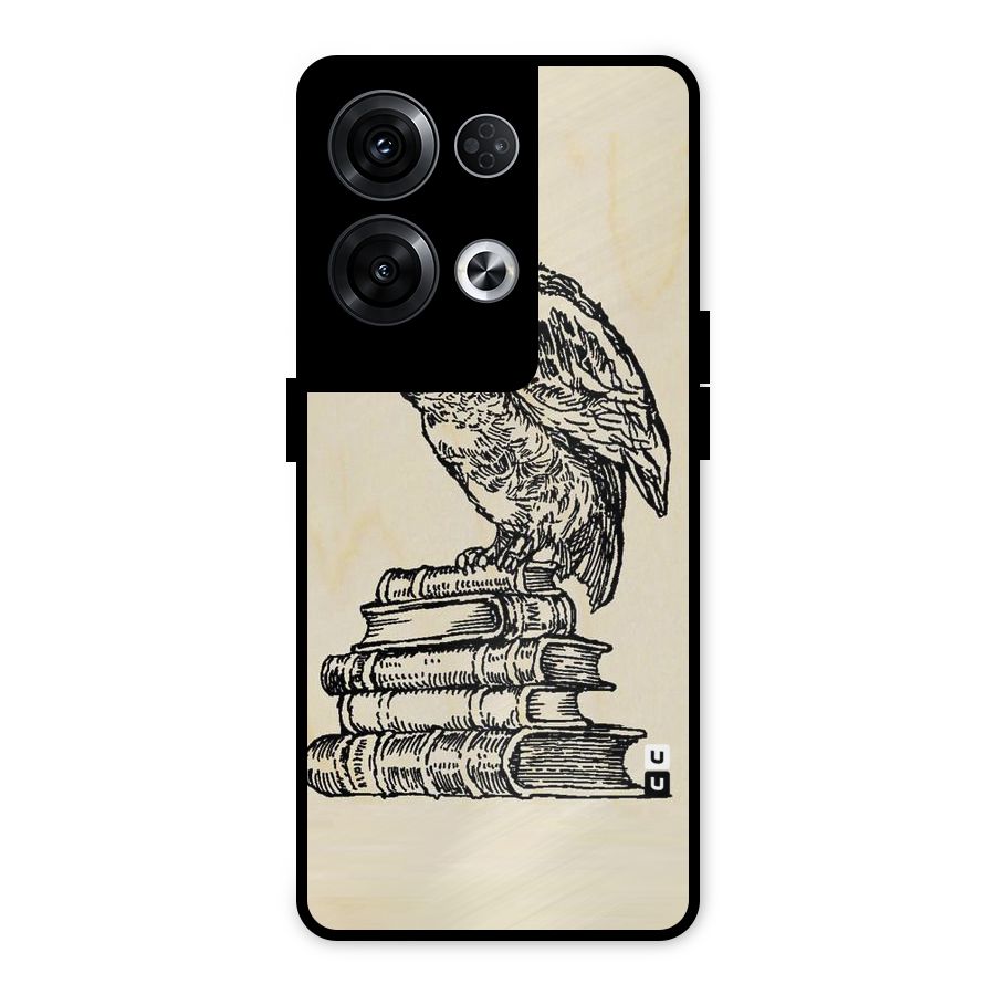 Book Owl Metal Back Case for Oppo Reno8 Pro 5G