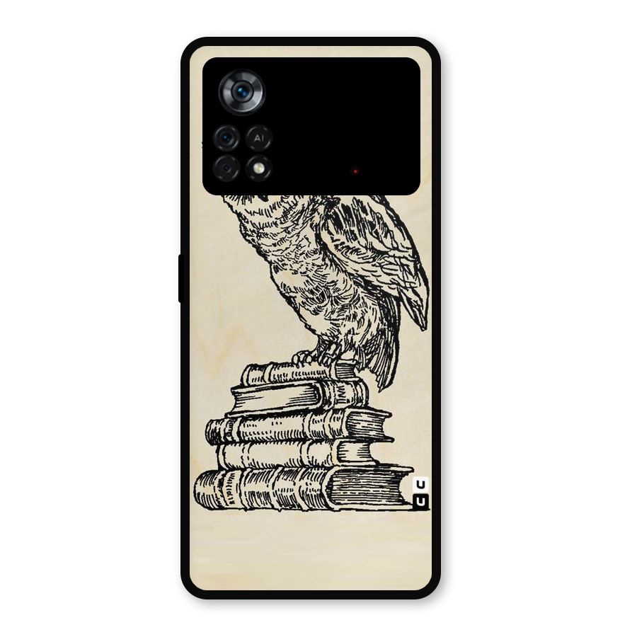 Book Owl Metal Back Case for Poco X4 Pro 5G