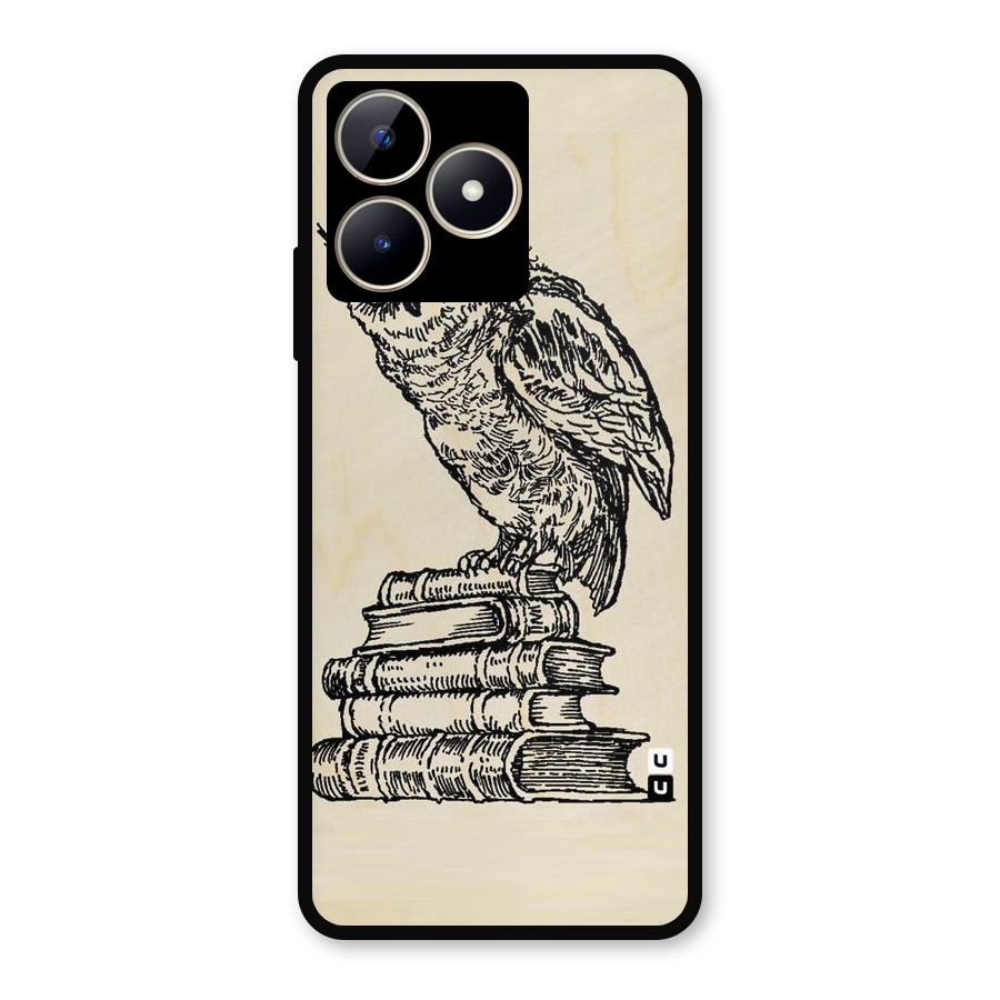 Book Owl Metal Back Case for Realme C53