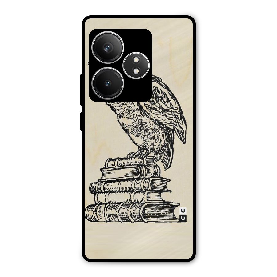 Book Owl Metal Back Case for Realme GT 6T