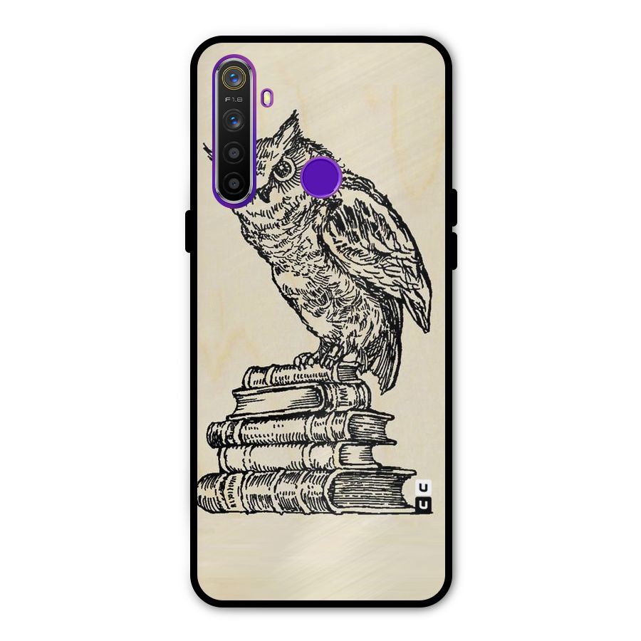 Book Owl Metal Back Case for Realme Narzo 10