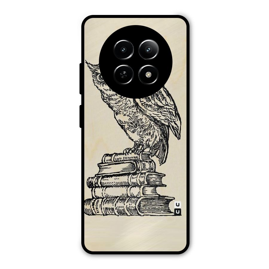 Book Owl Metal Back Case for Realme Narzo 70x 5G