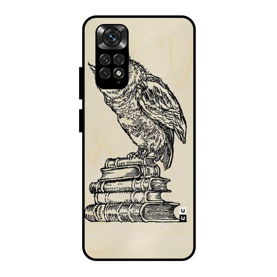 Book Owl Metal Back Case for Redmi Note 11 Pro Plus 5G