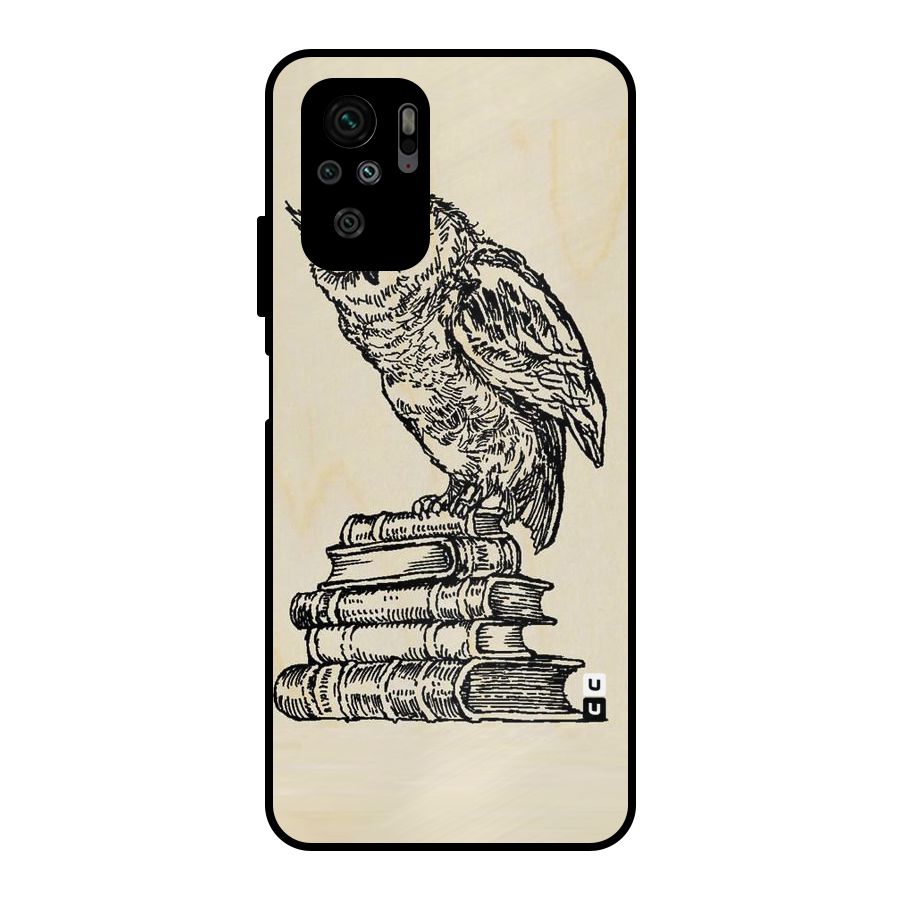 Book Owl Metal Back Case for Redmi Note 11 SE