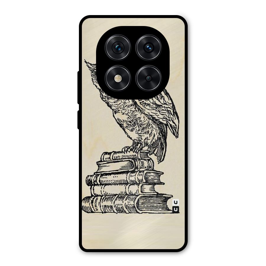 Book Owl Metal Back Case for Redmi Note 14 Pro 5G
