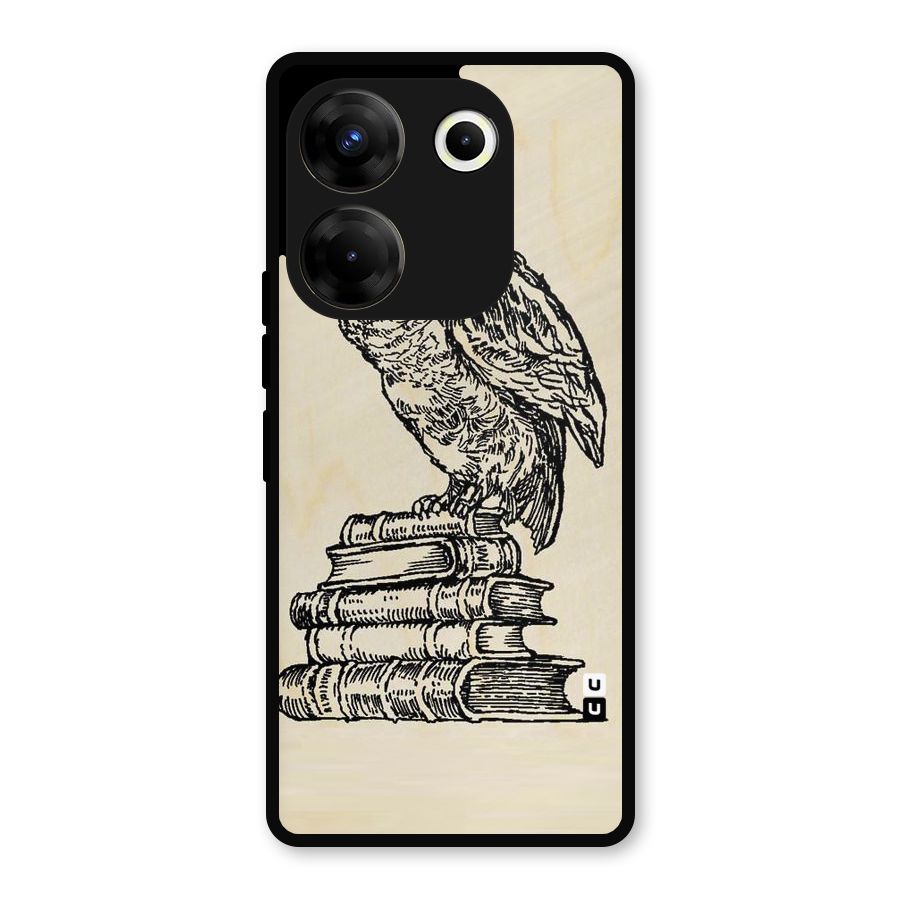 Book Owl Metal Back Case for Tecno Camon 20 Pro