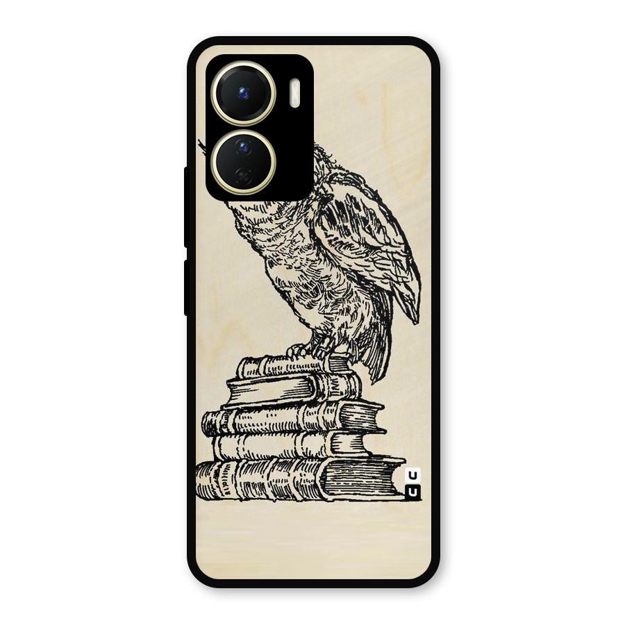 Book Owl Metal Back Case for Vivo T2x