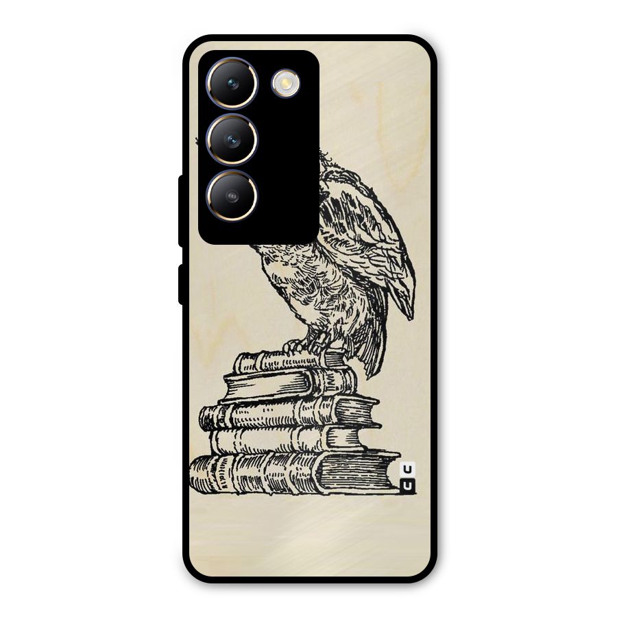 Book Owl Metal Back Case for Vivo T3 5G