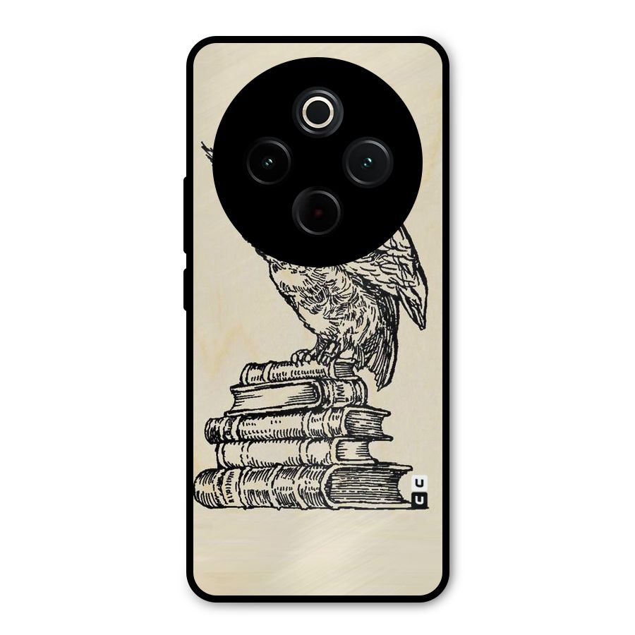 Book Owl Metal Back Case for Vivo T4