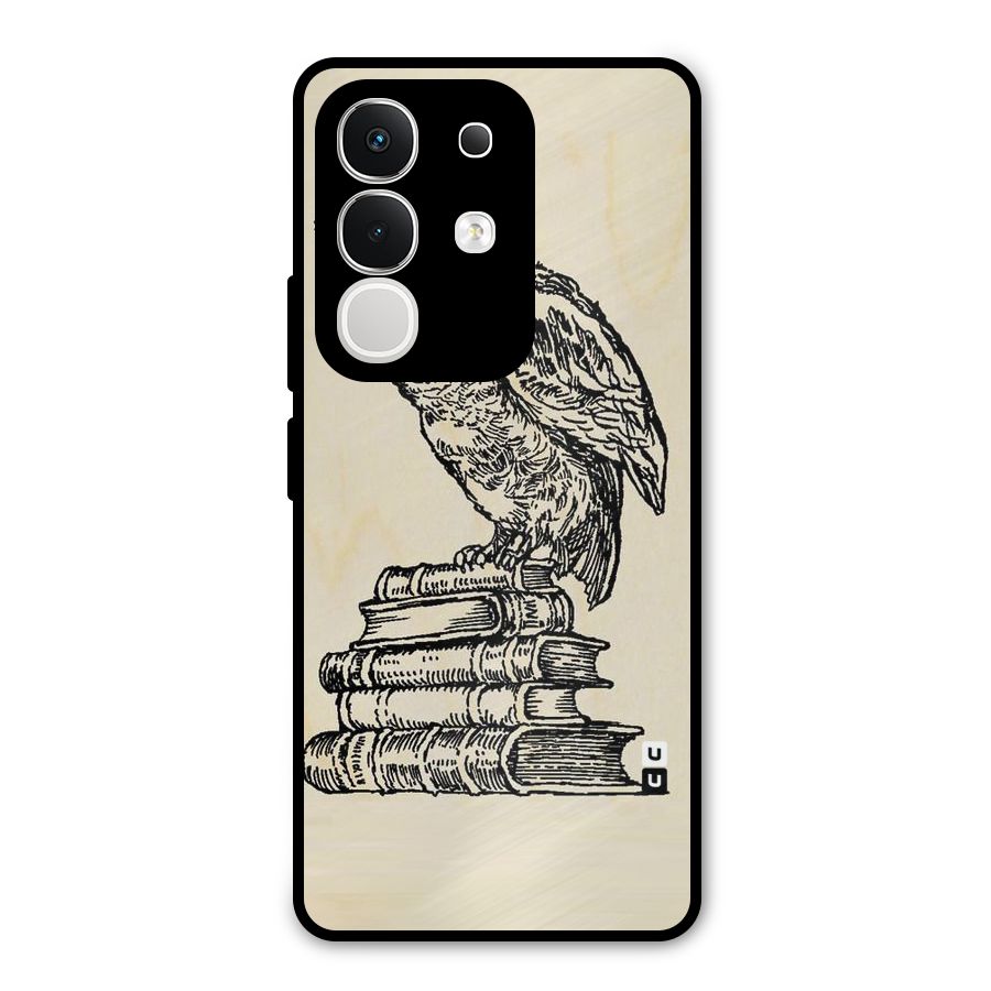 Book Owl Metal Back Case for Vivo T4x