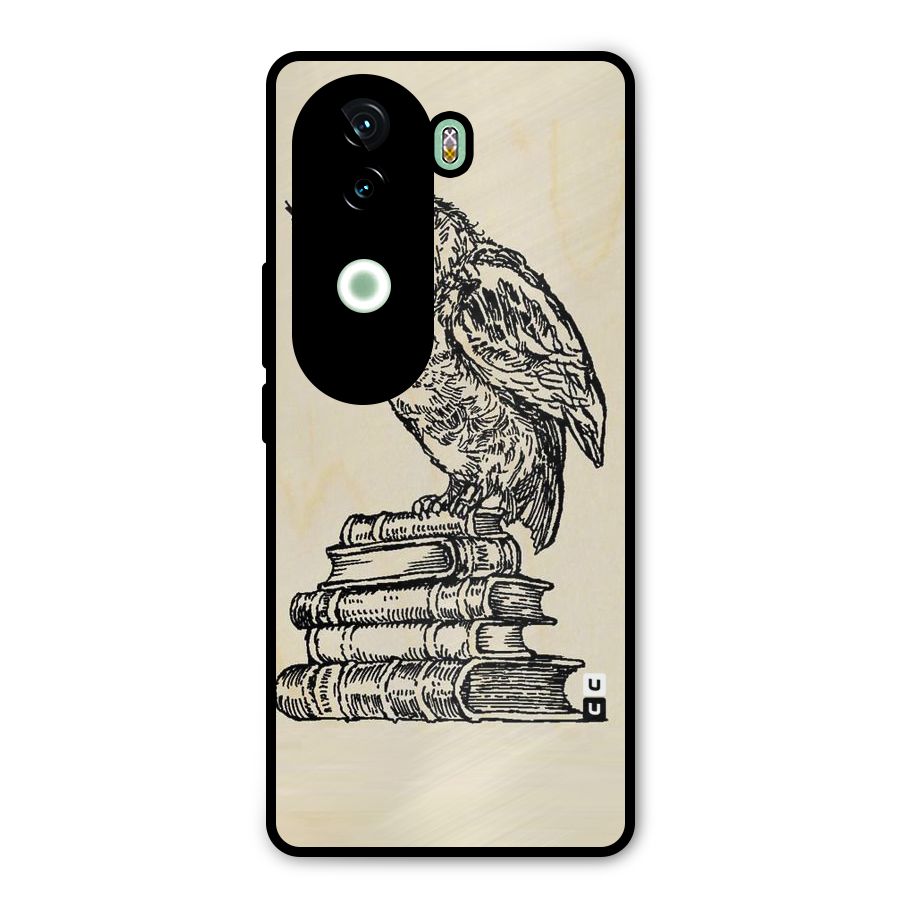 Book Owl Metal Back Case for Vivo V40e